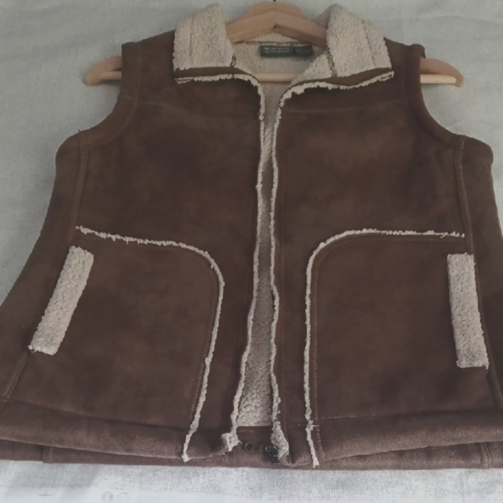 Chico's  Brown Shearling Vest